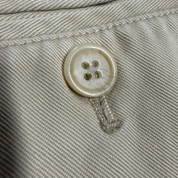 Vintage Balenciaga Chinos Cotton Beige Pleated Pants Mens 30x31 - Picture 10 of 10